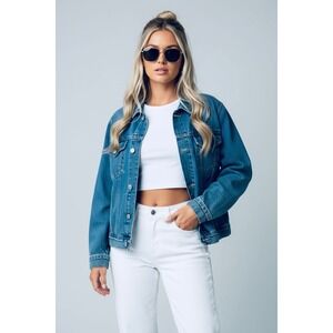 ZARA Authentic Denim By TRF Size Large Oversized Denim Jacket‎ Women's